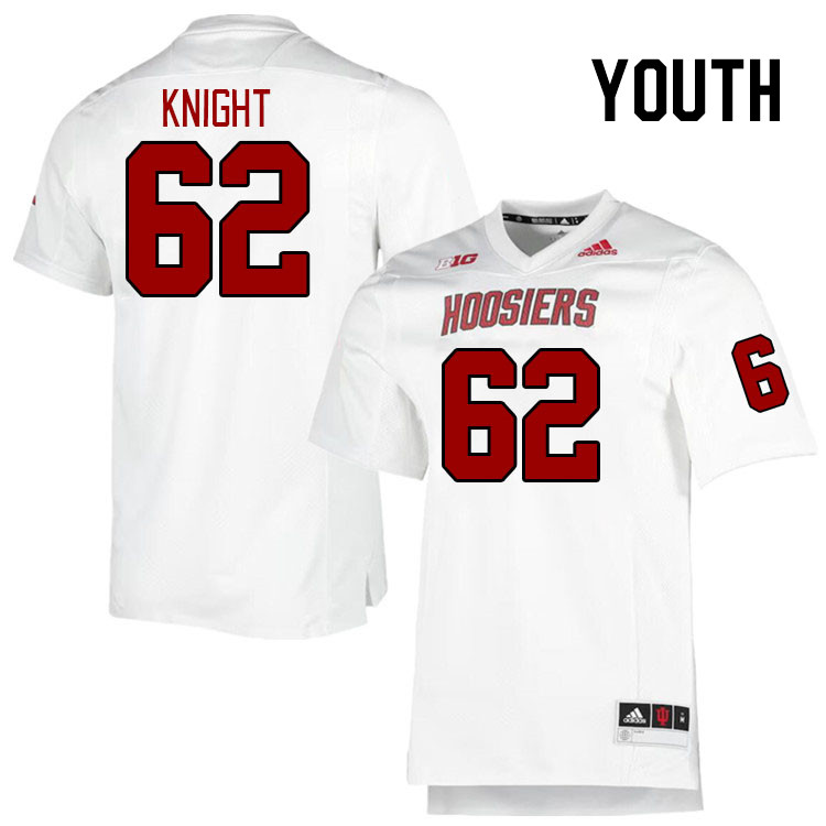 Youth #62 Cameron Knight Indiana Hoosiers College Football Jerseys Stitched-Retro